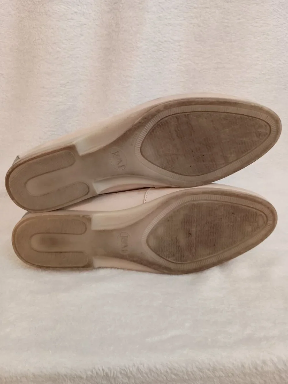 Johnston and Murphy Loafers Sz 11 M Italy Cream Gray Blue Nubuck Leather